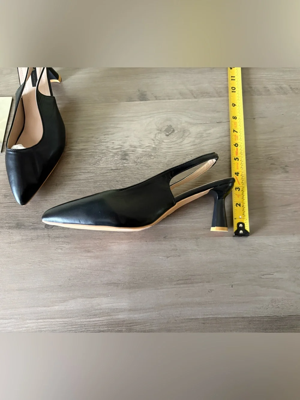 TCTBTA Black Pointed Toe Slingback Heels 2.5” Pumps NWOT size 41 Women’s 10